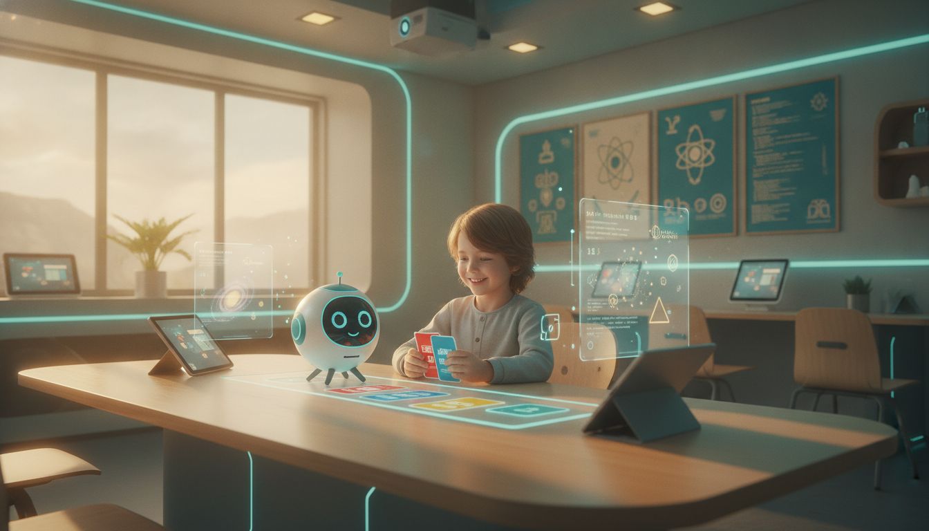 Child exploring AI and robotics at ChildFirst preschool