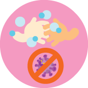 COVID-safe habits experiments icon