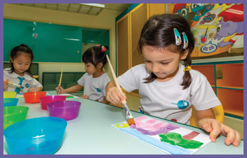 Picture Smart - child engaged in visual creative activity
