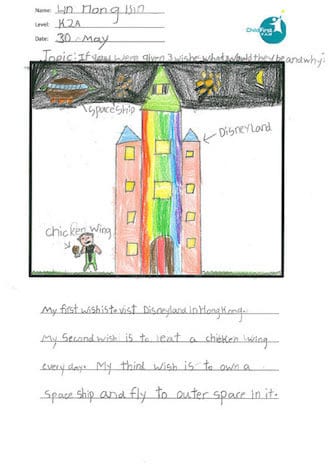 Lin Hong Bin K2A creative writing student work